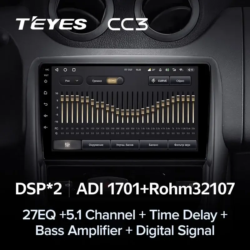 Комплект магнитолы TEYES CC3L 9.0" для Renault Duster