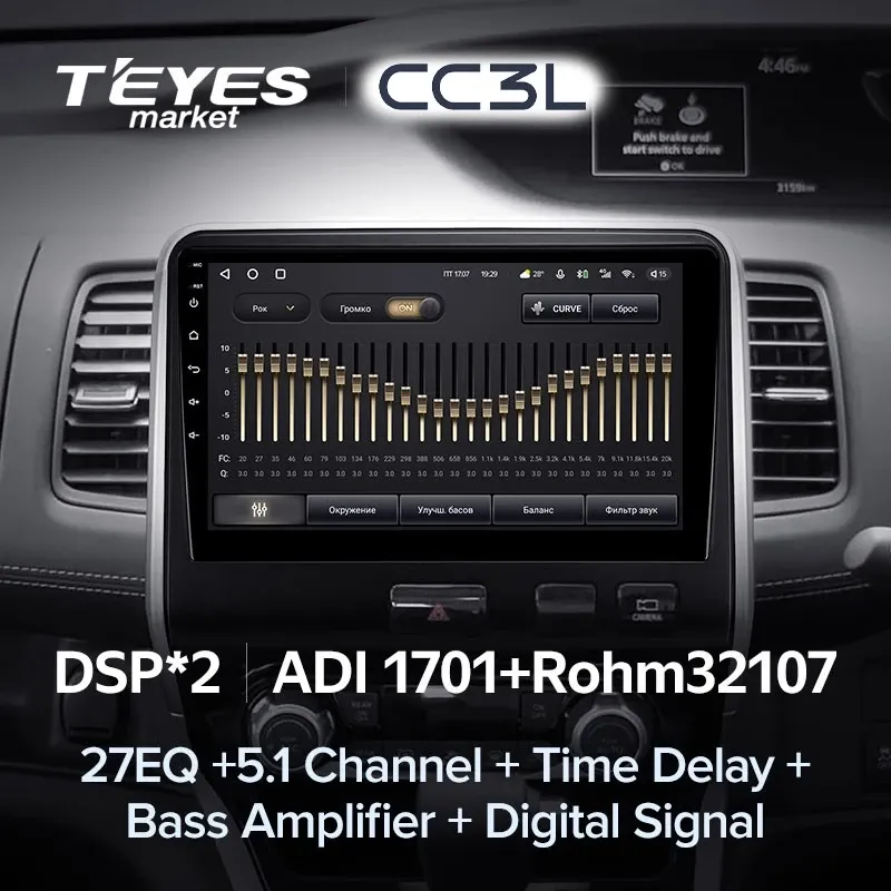 Комплект магнитолы TEYES CC3L 10.2" для Nissan Serena