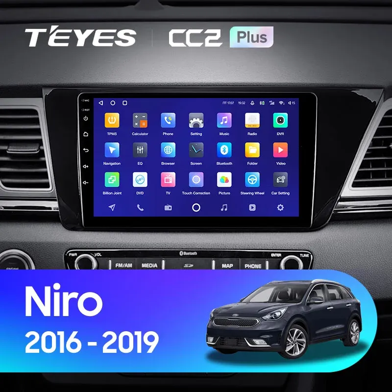 Комплект магнитолы TEYES CC2 Plus 9.0" для Kia Niro I 2016-2019
