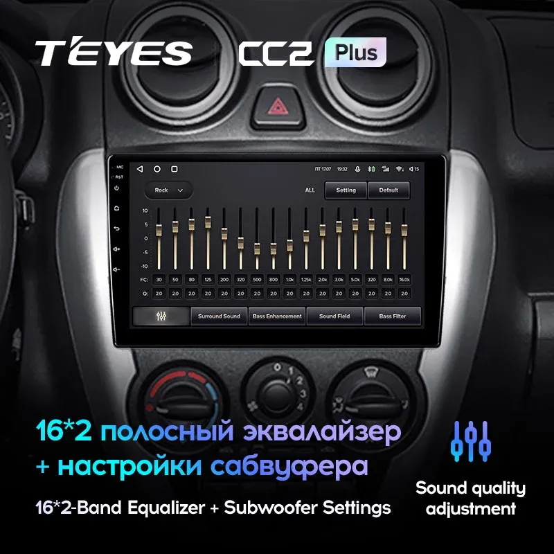 Комплект магнитолы TEYES CC2 Plus 9.0" для ВАЗ (LADA) Granta I 2011-2018
