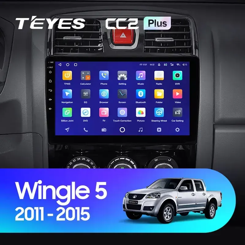Комплект магнитолы TEYES CC2 Plus 10.2" для Great Wall Wingle I рестайлинг 2011-2015