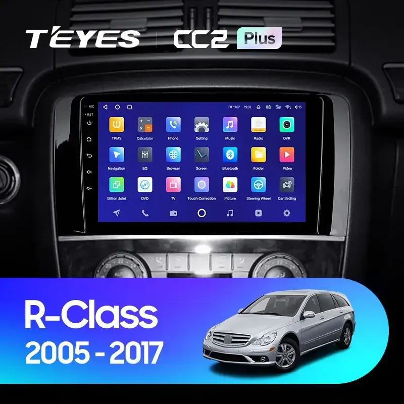 Комплект магнитолы TEYES CC2 Plus 9.0" для Mercedes-Benz R-класс W251 2005-2017