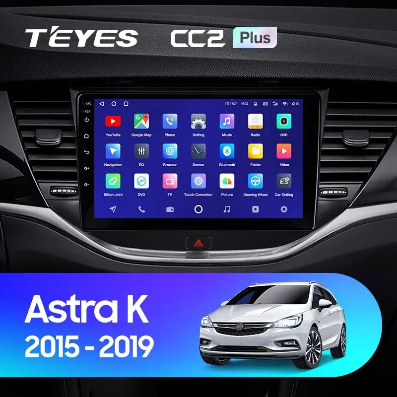 Комплект магнитолы TEYES CC2 Plus 9.0" для Opel Astra K 2015-2019 Комплект магнитолы TEYES CC2 Plus 9.0" для Opel Astra K 2015-2019
