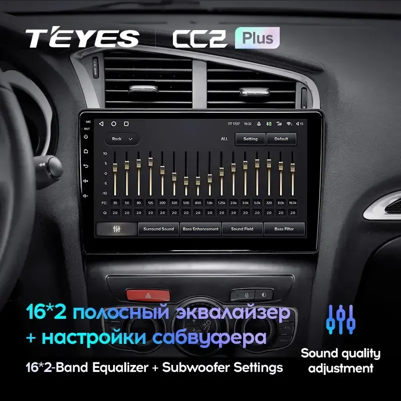 Комплект магнитолы TEYES CC2 Plus 10.2" для Citroen C4 II 2010-2016