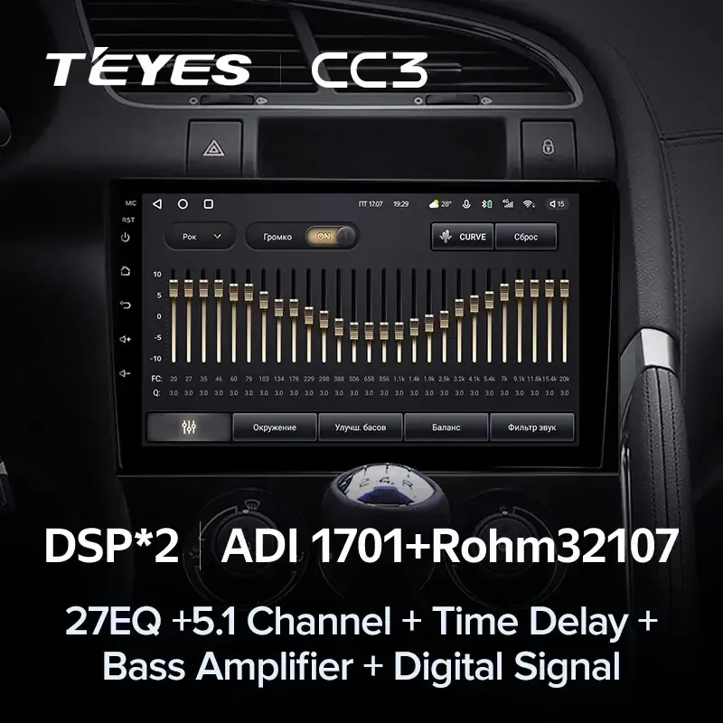 Комплект магнитолы TEYES CC3L 9.0" для Peugeot 3008