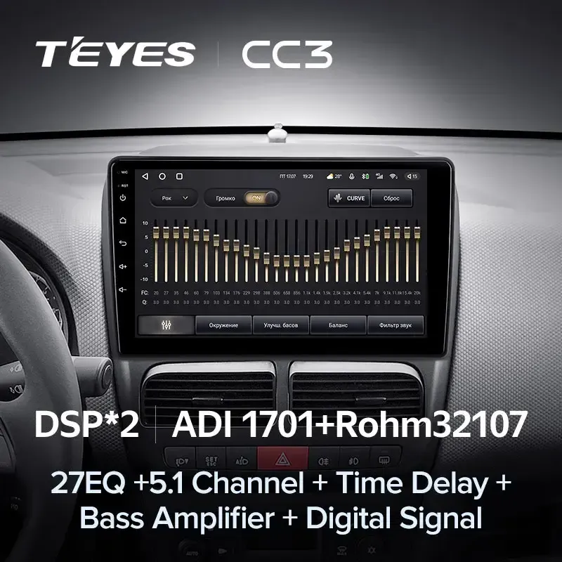 Комплект магнитолы TEYES CC3L 9.0" для FIAT Doblo