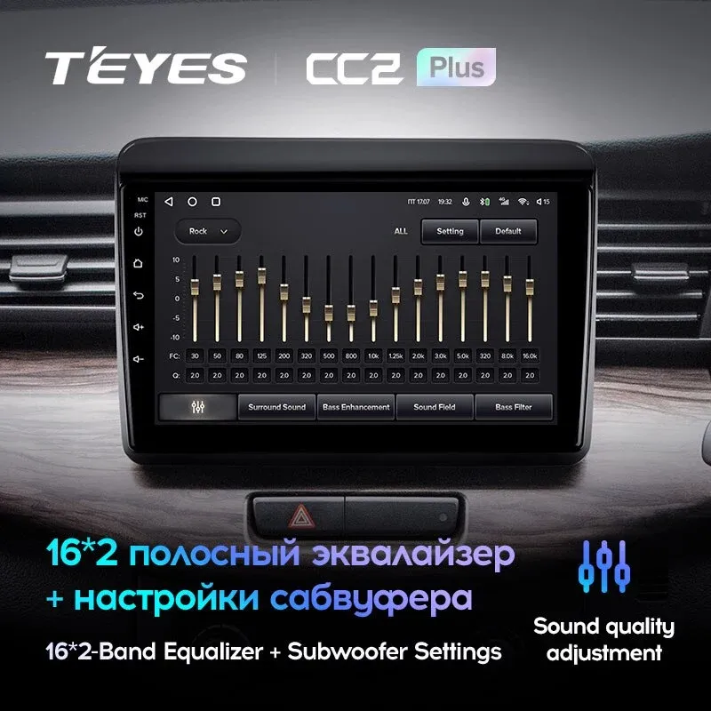 Комплект магнитолы TEYES CC2 Plus 9.0" для Suzuki Ertiga II 2018-2023