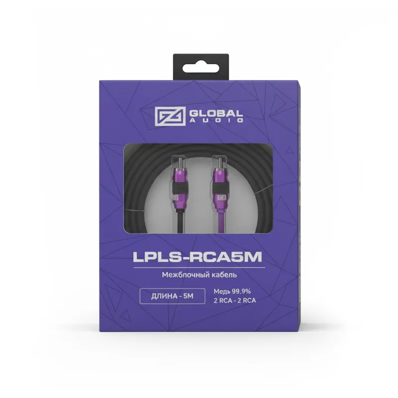 Межблочный кабель Global Audio LPLS-RCA5M - фото Межблочный кабель Global Audio LPLS-RCA5M - фото