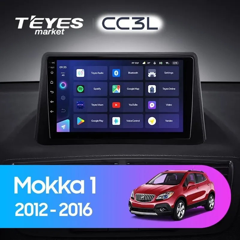 Комплект магнитолы TEYES CC3L 9.0" для Opel Mokka Комплект магнитолы TEYES CC3L 9.0" для Opel Mokka