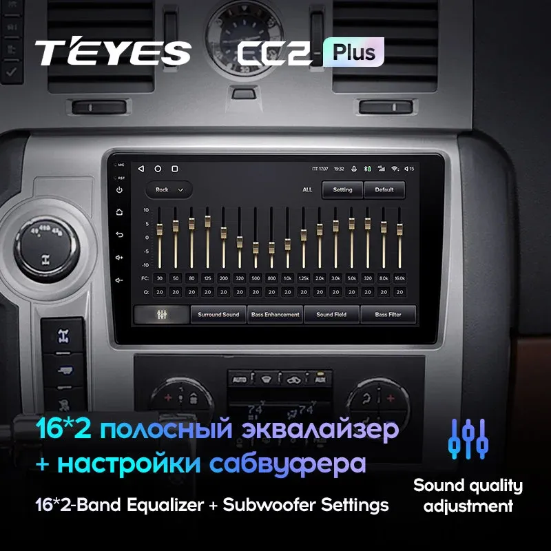 Комплект магнитолы TEYES CC2 Plus 4/64 9.0" для HUMMER H2【F3】 2003-2007 CC3 9.0" для Hummer H2 I 2002-2007 Комплект магнитолы TEYES CC2 Plus 4/64 9.0" для HUMMER H2【F3】 2003-2007 CC3 9.0" для Hummer H2 I 2002-2007