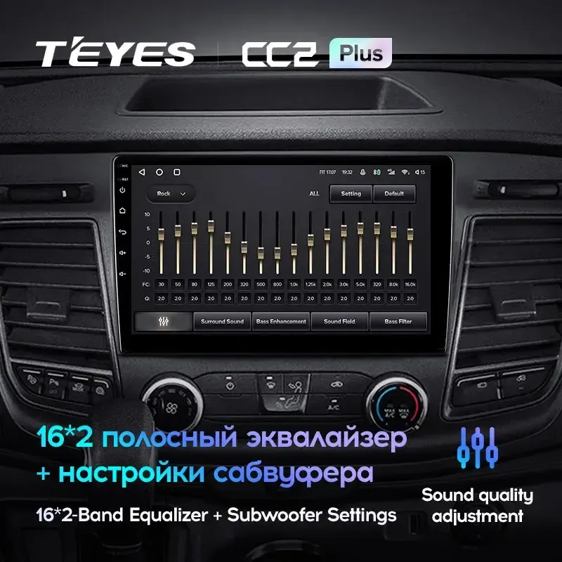 Комплект магнитолы TEYES CC2 Plus 10.2" для Ford Transit VIII 2013-2023