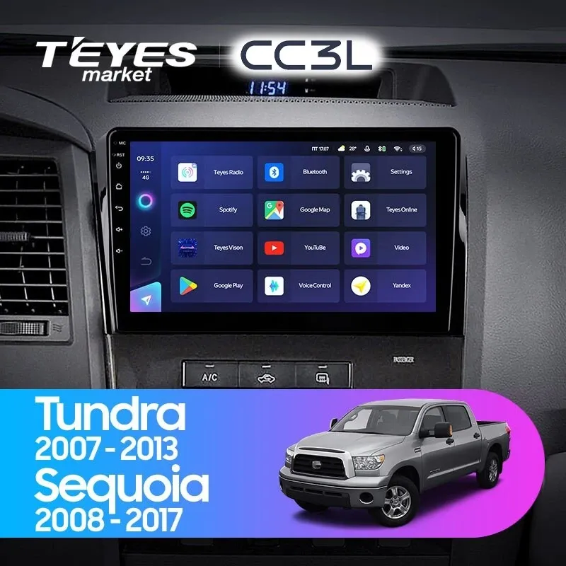 Комплект магнитолы TEYES CC3L 10.2" для Toyota Tundra
