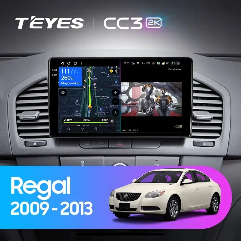 Комплект магнитолы TEYES CC3 2K 9.5" для Opel Insignia I 2008-2013 Комплект магнитолы TEYES CC3 2K 9.5" для Opel Insignia I 2008-2013