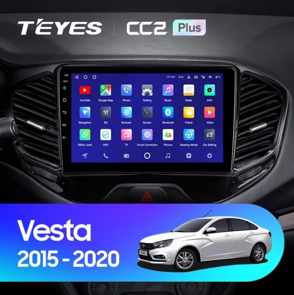 ШГУ Teyes CC2 Plus 4/64 GB для автомобиля Lada Vesta Cross Sport 2015-2020 - фото