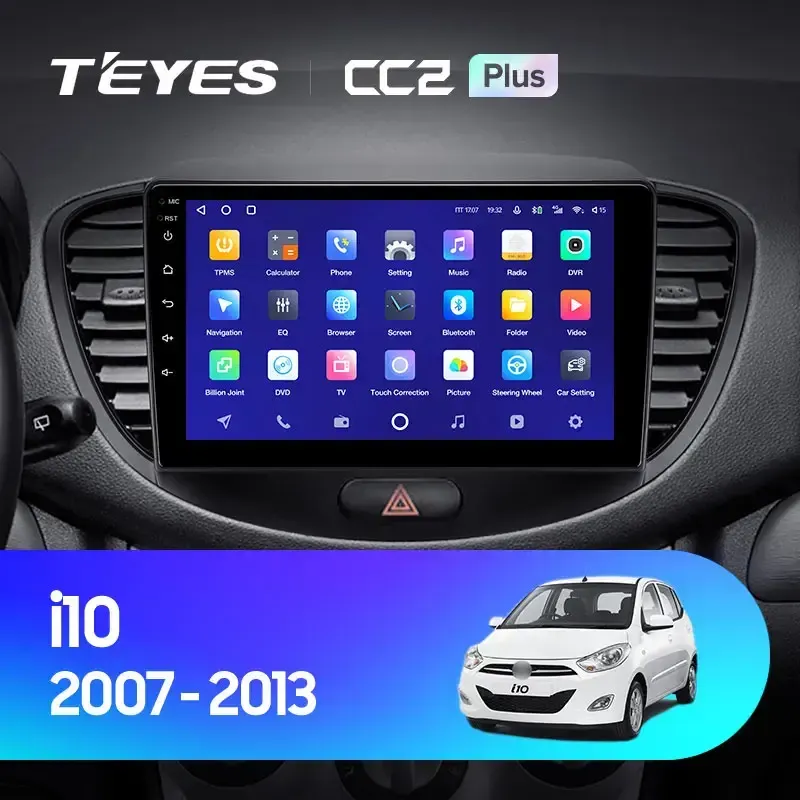 Комплект магнитолы TEYES CC2 Plus 9.0" для Hyundai i10 I 2007-2013