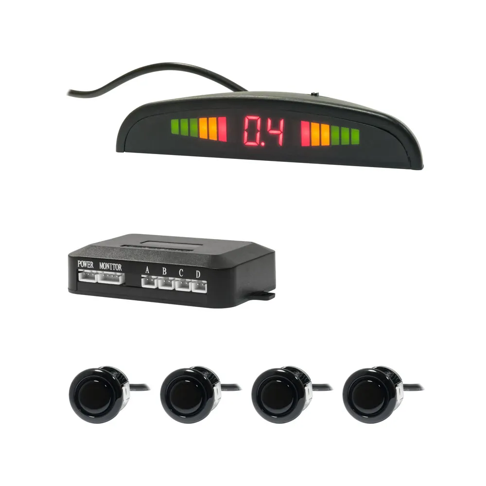 Парковочный радар SWAT PT-124B Black, 4 датчика 18.5мм - фото Парковочный радар SWAT PT-124B Black, 4 датчика 18.5мм - фото