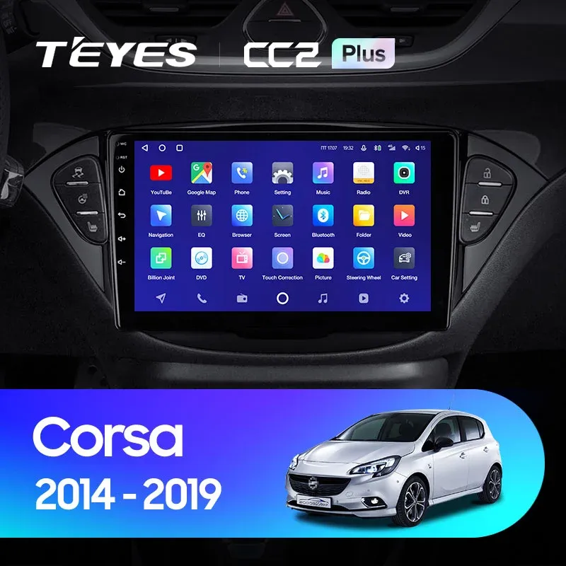 Комплект магнитолы TEYES CC2 Plus 9.0" для Opel Corsa E 2014-2019 Комплект магнитолы TEYES CC2 Plus 9.0" для Opel Corsa E 2014-2019
