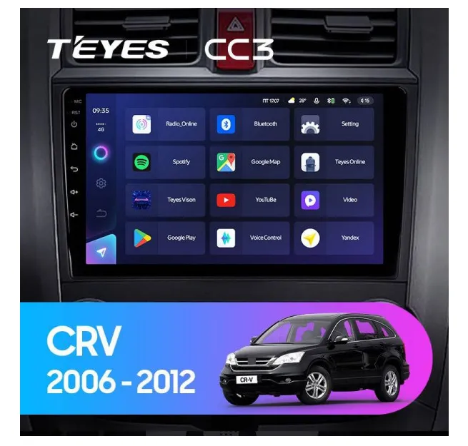 ШГУ Teyes CC3 Plus 3/32 GB Honda CR-V 3 2006-2012 - фото