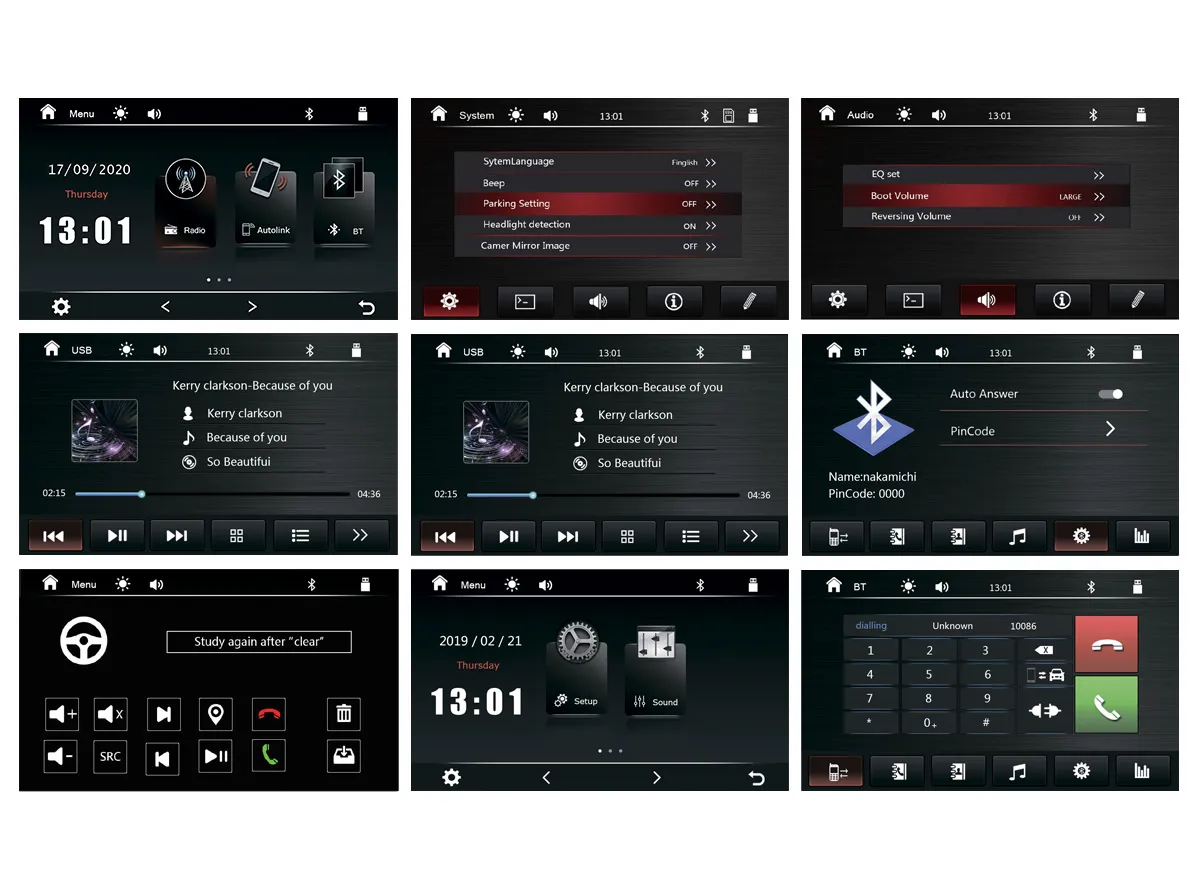 ШГУ Nakamichi NTA-6303c для автомобиля Lada Vesta 9" - фото