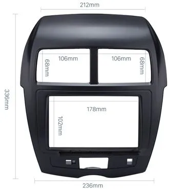 Рамка RMS-N16 Mitsubishi ASX 2din  - фото