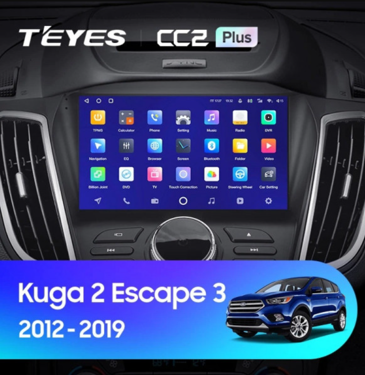 ШГУ Teyes CC2 Plus для Ford Kuga 2 Escape 3 2012-2019 - фото