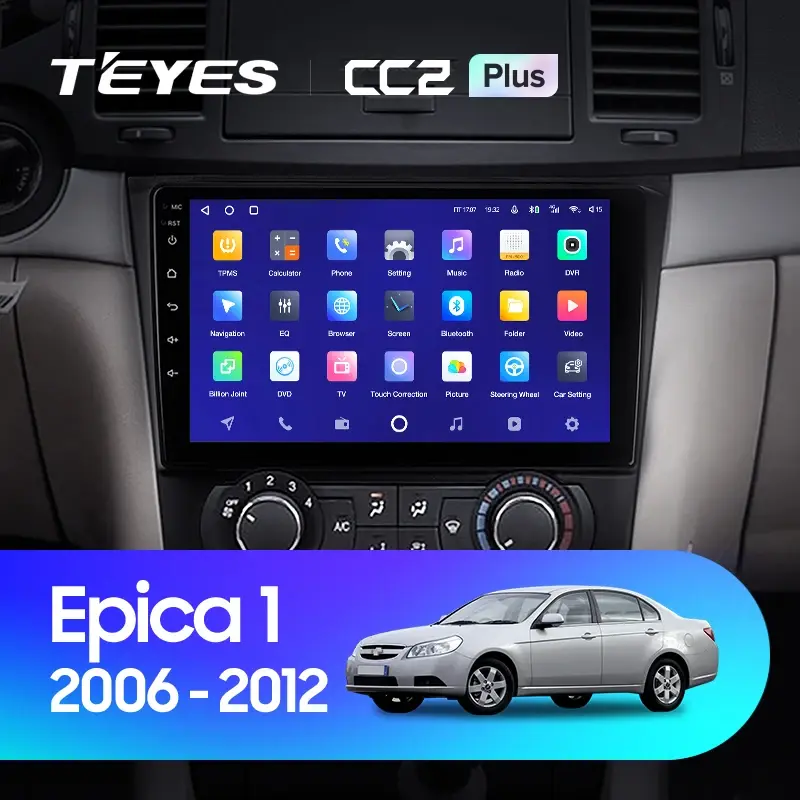 Комплект магнитолы TEYES CC2 Plus 9.0" для Chevrolet Epica I 2006-2012