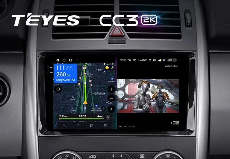 ШГУ Teyes CC3 2K 6/128 Subaru Forester SG 2002-2008, 9" - фото
