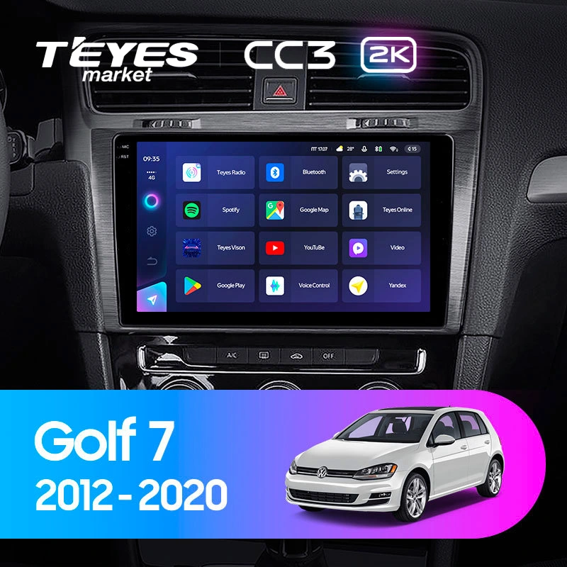 Комплект магнитолы TEYES CC3 2K 10.36" для Volkswagen Passat B6 2005-2010