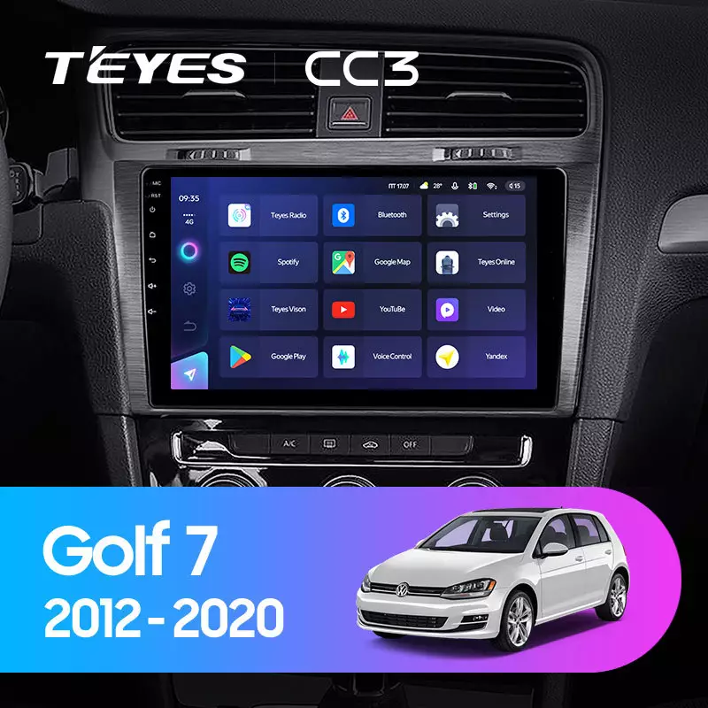 Комплект магнитолы TEYES CC3 10.2" для Volkswagen Passat B6 2005-2010