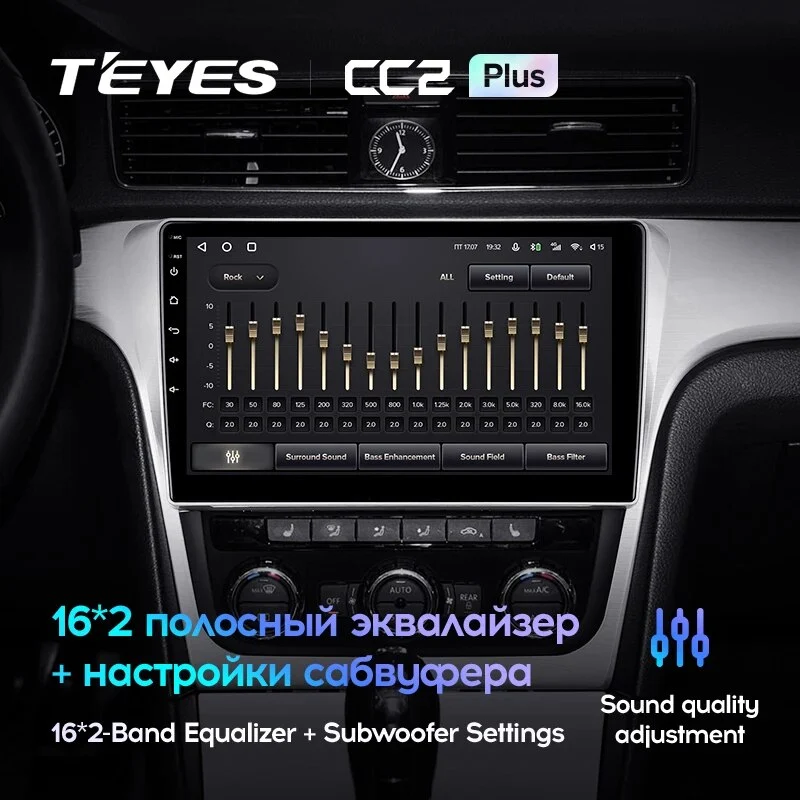 Комплект магнитолы TEYES CC2 Plus 9.0" для Volkswagen Passat B8 2014-2020