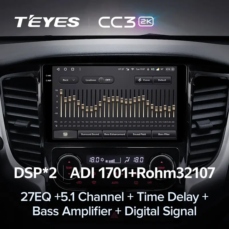 Комплект магнитолы TEYES CC3 2K 9.5" для Mitsubishi L200 V 2015-2019