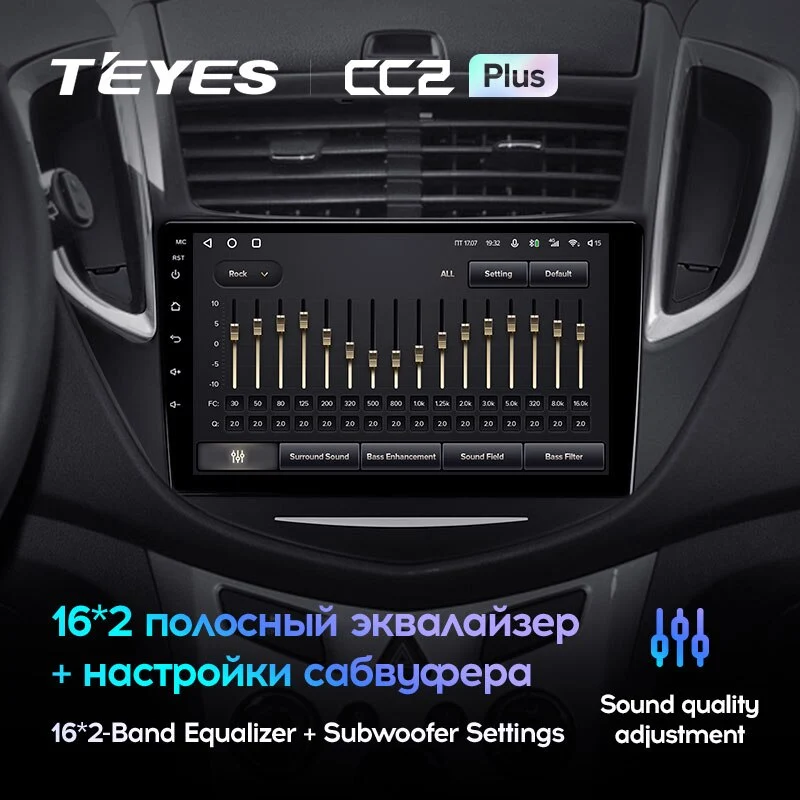 Комплект магнитолы TEYES CC2 Plus 9.0" для Chevrolet Tracker III 2013-2020