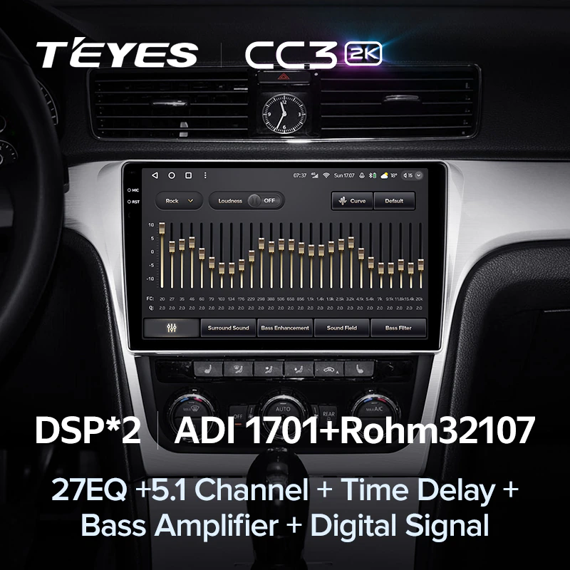 Комплект магнитолы TEYES CC3 2K 9.5" для Volkswagen Passat B8 2014-2020