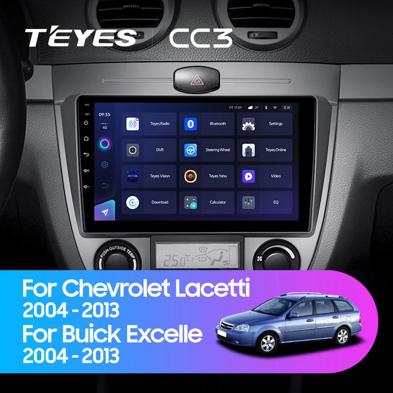 Комплект магнитолы TEYES CC3 10.2" для Chevrolet Lacetti I 2004-2013