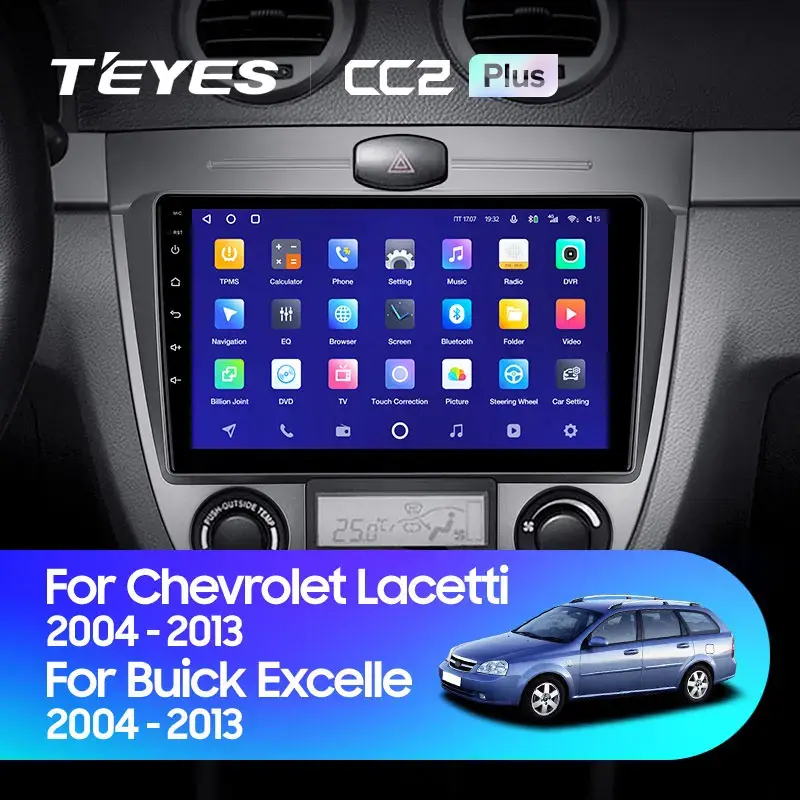 Комплект магнитолы TEYES CC2 Plus 10.2" для Chevrolet Lacetti I 2004-2013