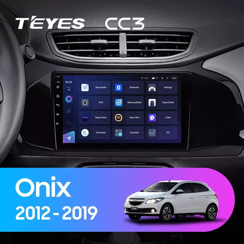 Комплект магнитолы TEYES CC3 9.0" для Chevrolet Onix 2012-2019