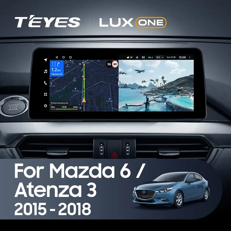 Мультимедиа TEYES LuxOne 6/128 для Mazda 6 Atenza 3 GJ GL 2015-2018 A