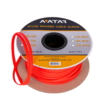 Защитная кабельная оплетка AVATAR NS-O4 Orange (1б-100м)